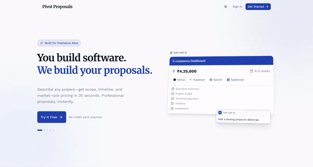 Pivot Proposals screenshot 6