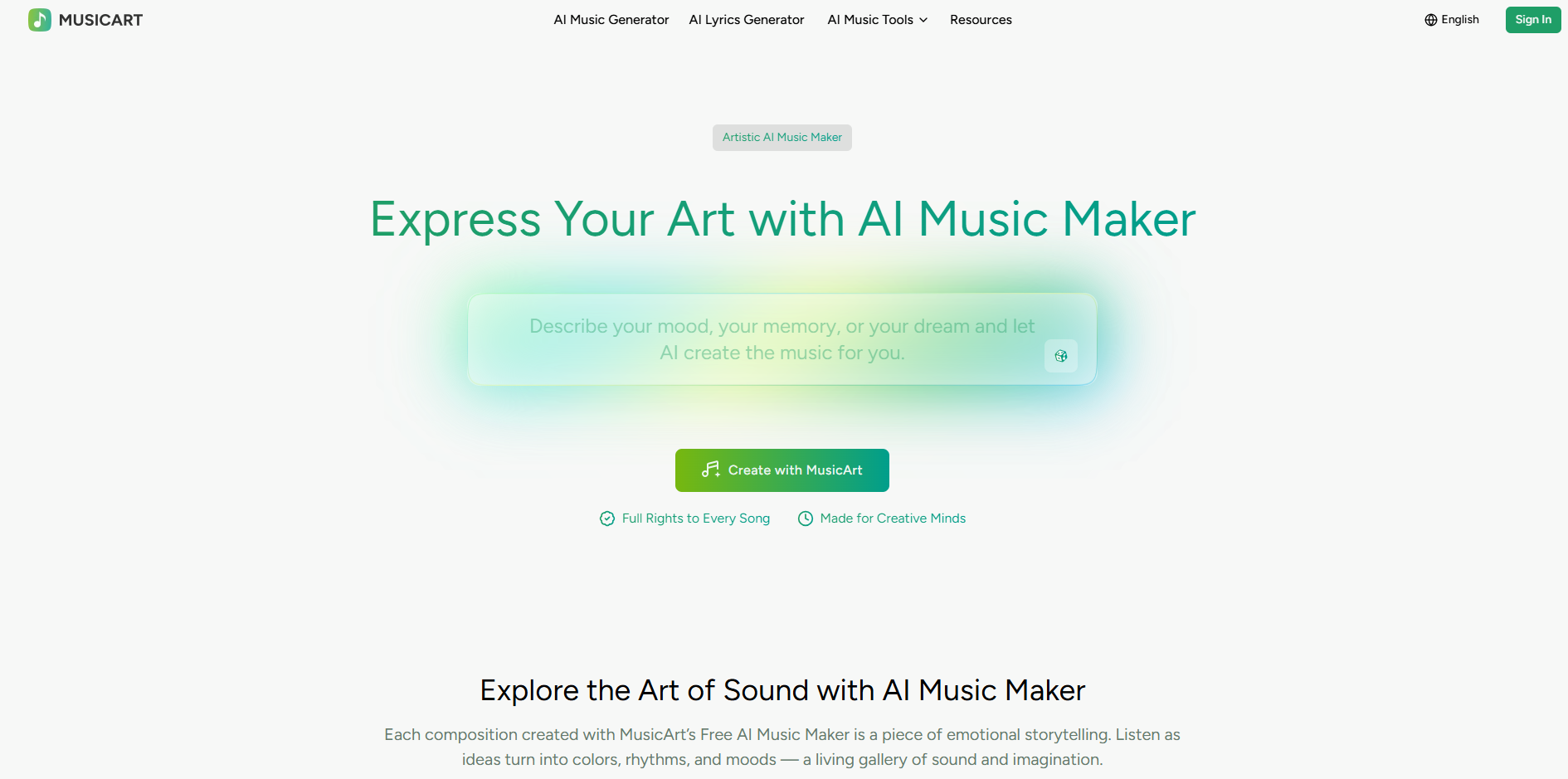 Transform Your Music into Art with AI screenshot 1