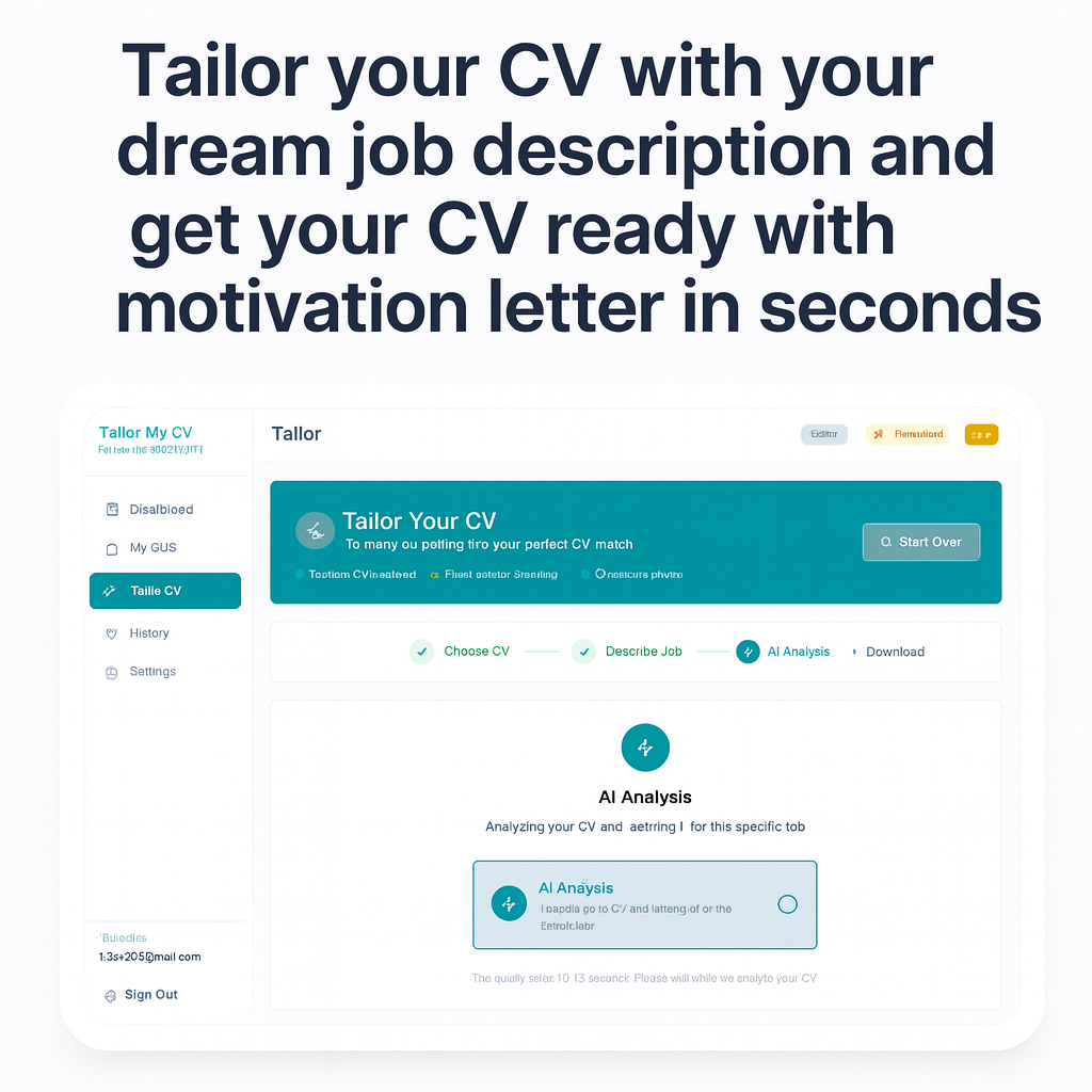 Tailor My CV screenshot 3