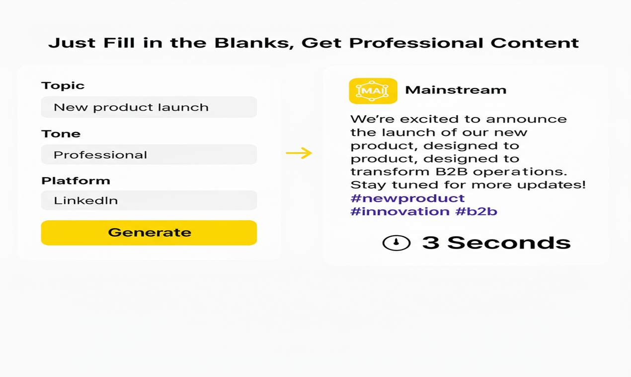 Mainstream AI: Simplify Content Creation screenshot 4