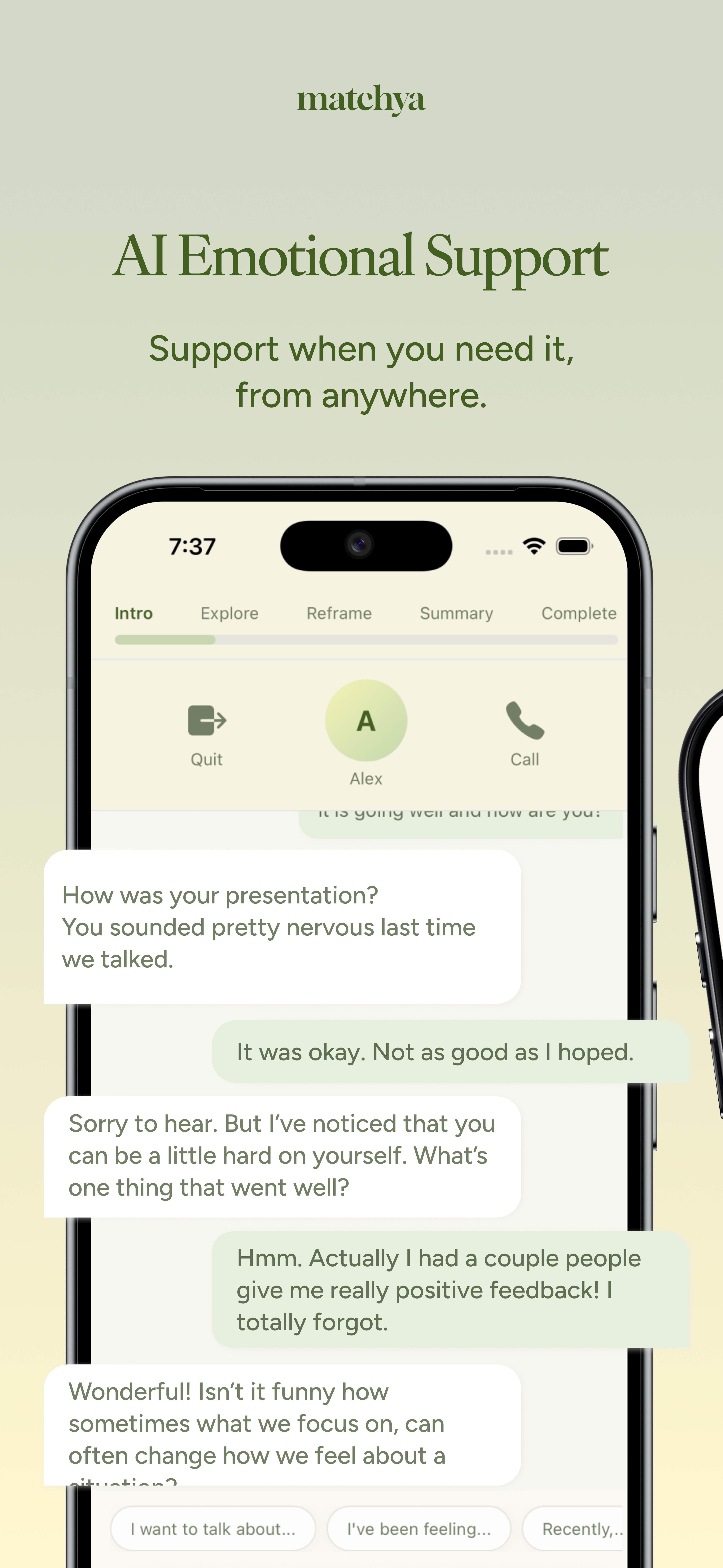 Matchya: AI Wellness Companion screenshot 1