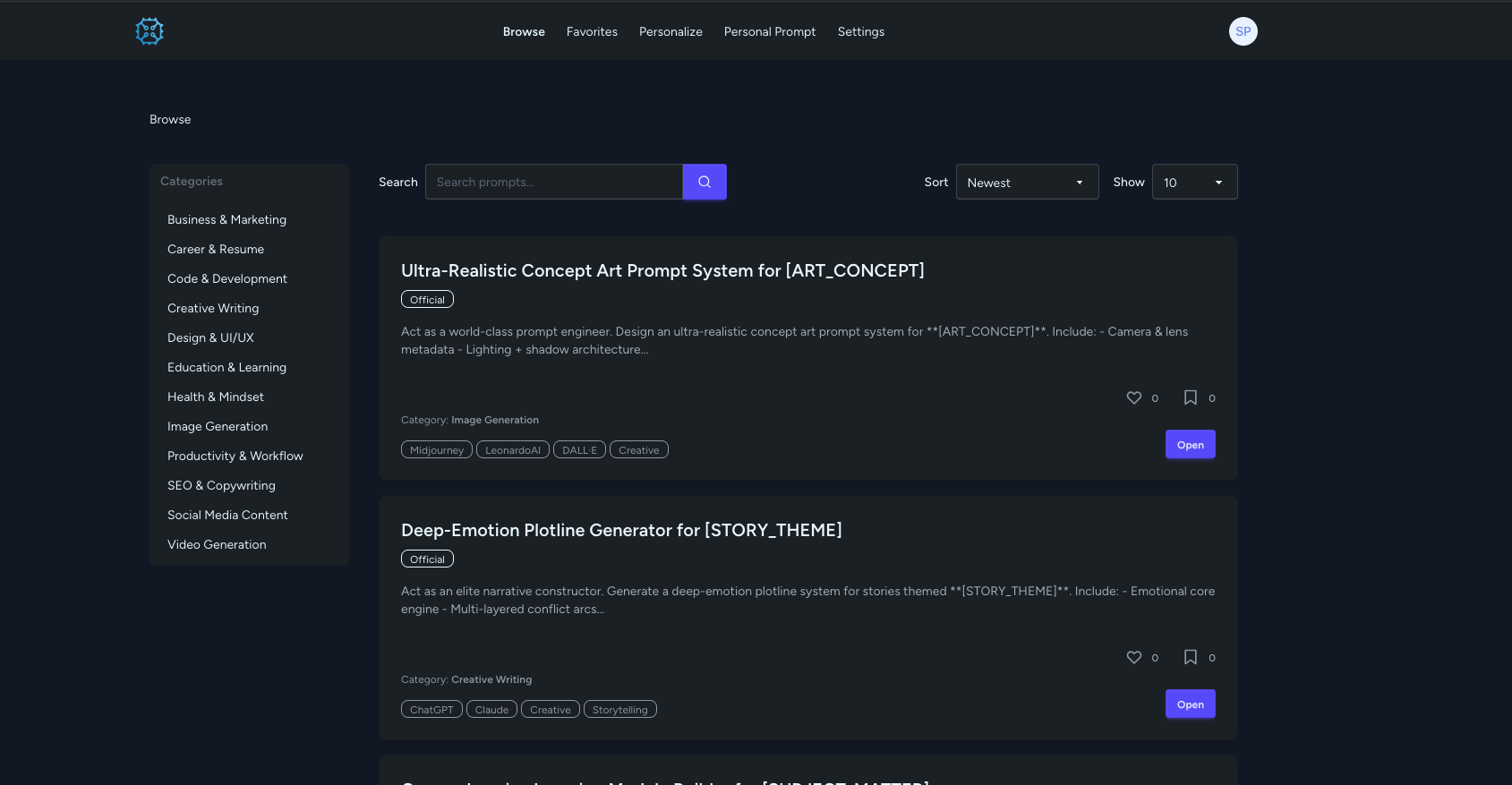 Collection Prompt screenshot 1