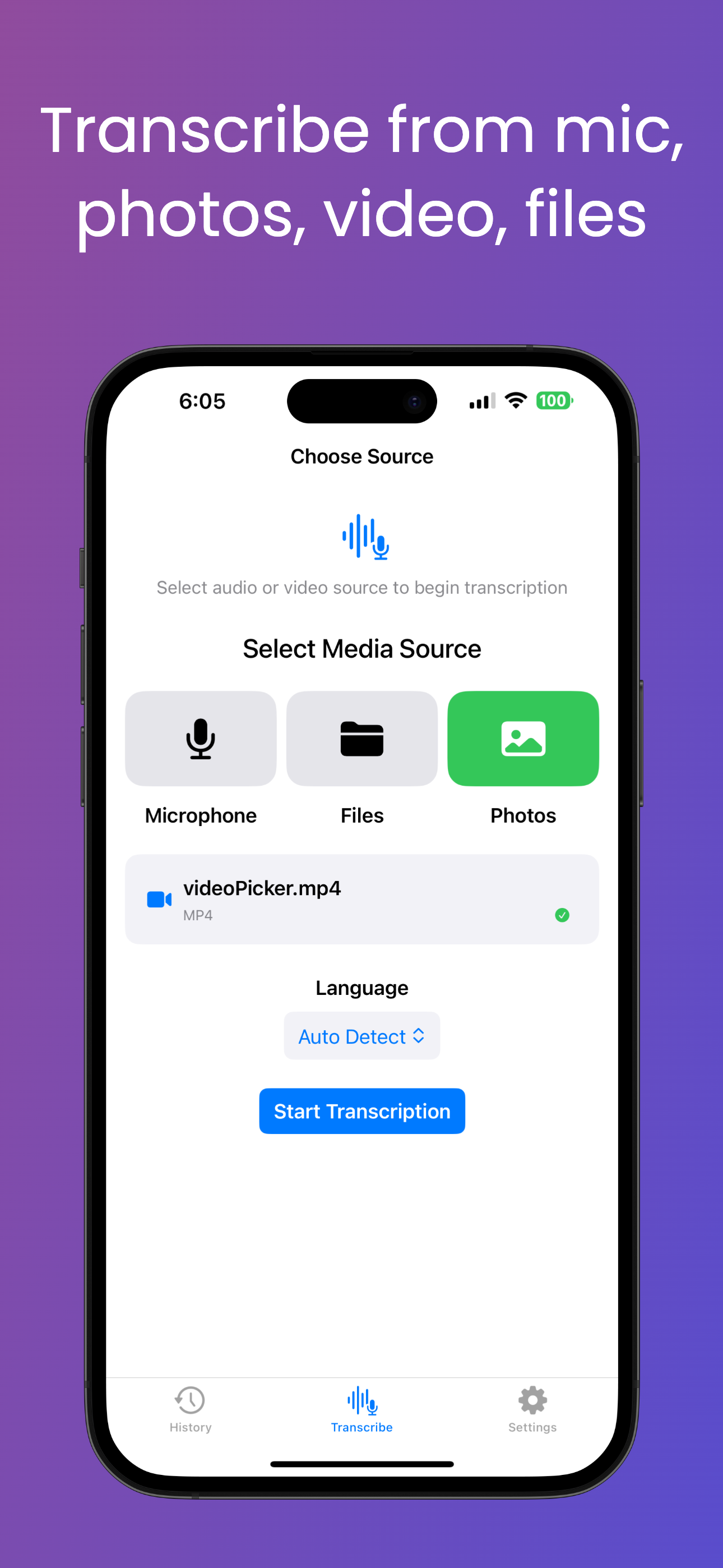 Transcription Engine AI screenshot 1