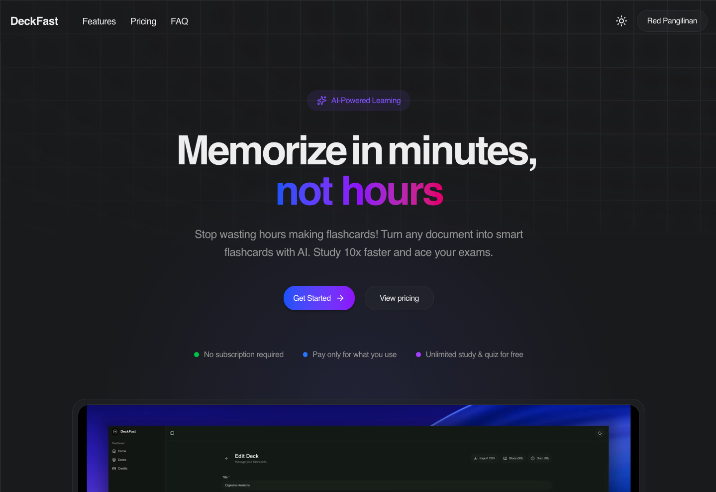 DeckFast screenshot 2