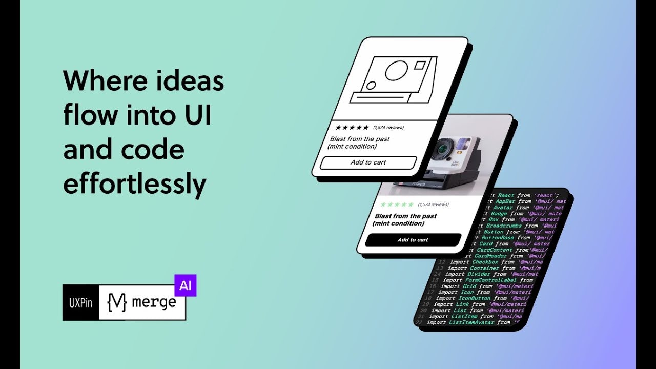UXPin Merge AI 2.0 screenshot 1