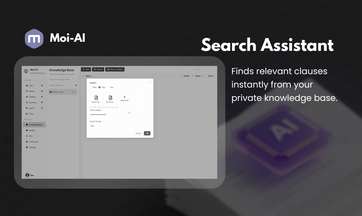 Moi AI - assistant for enterprise legal  screenshot 7