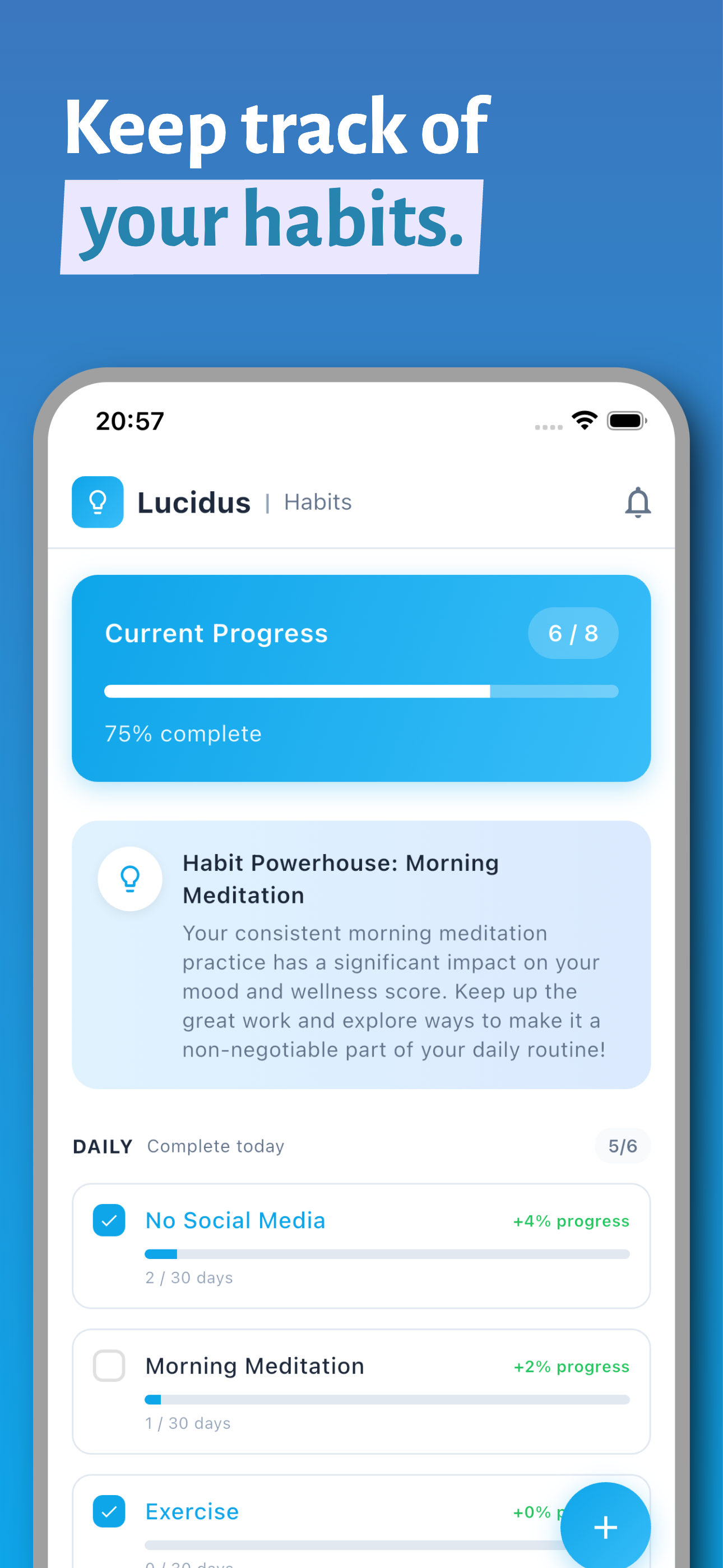 Lucidus - Tasks, Habits & Journaling screenshot 5