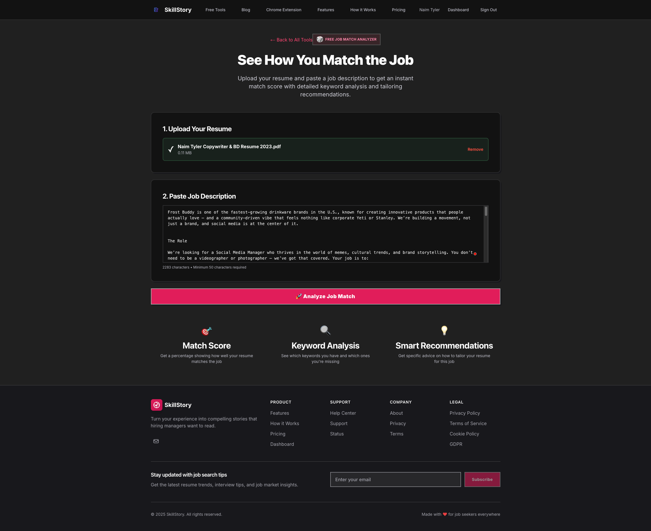 SkillStory - Job Hunter & Resume Builder screenshot 4