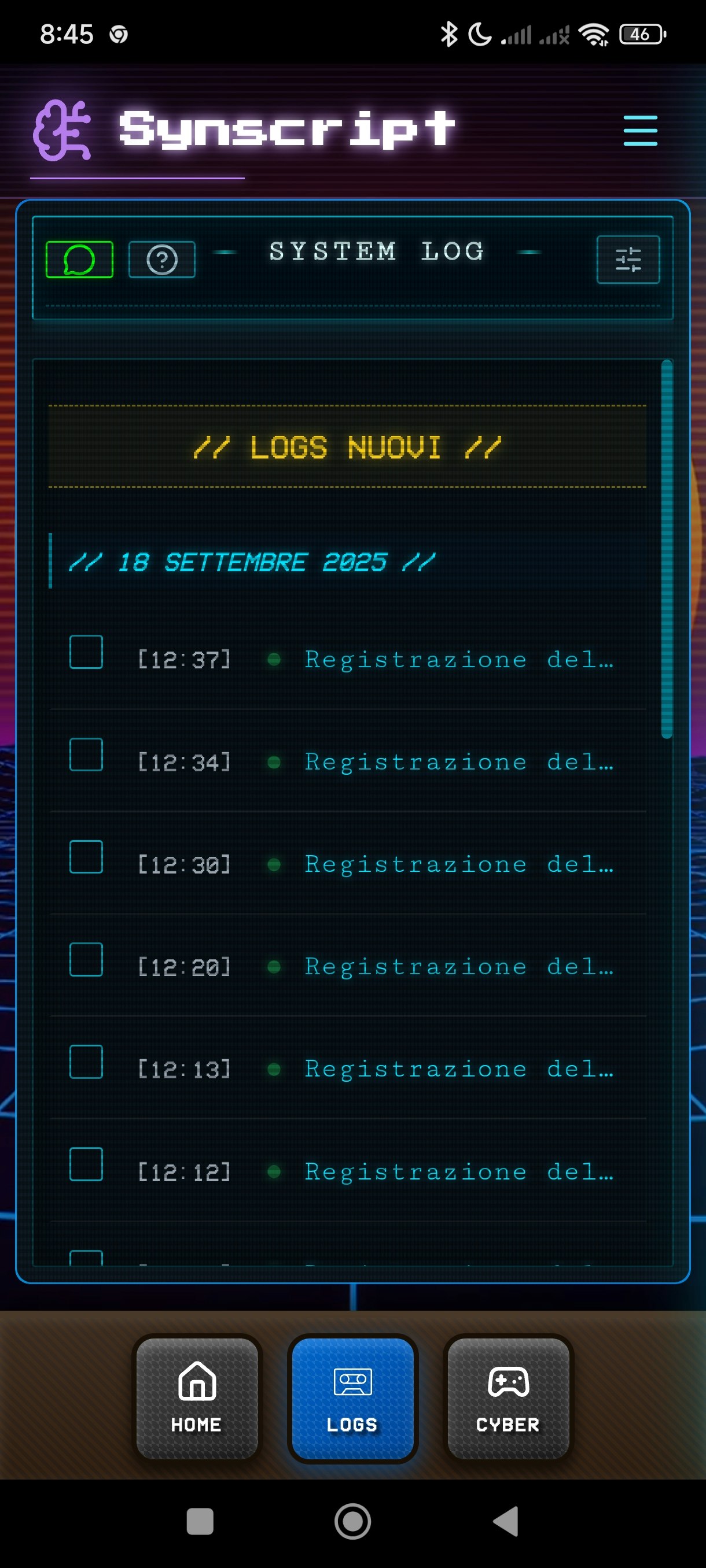 Synscript screenshot 3