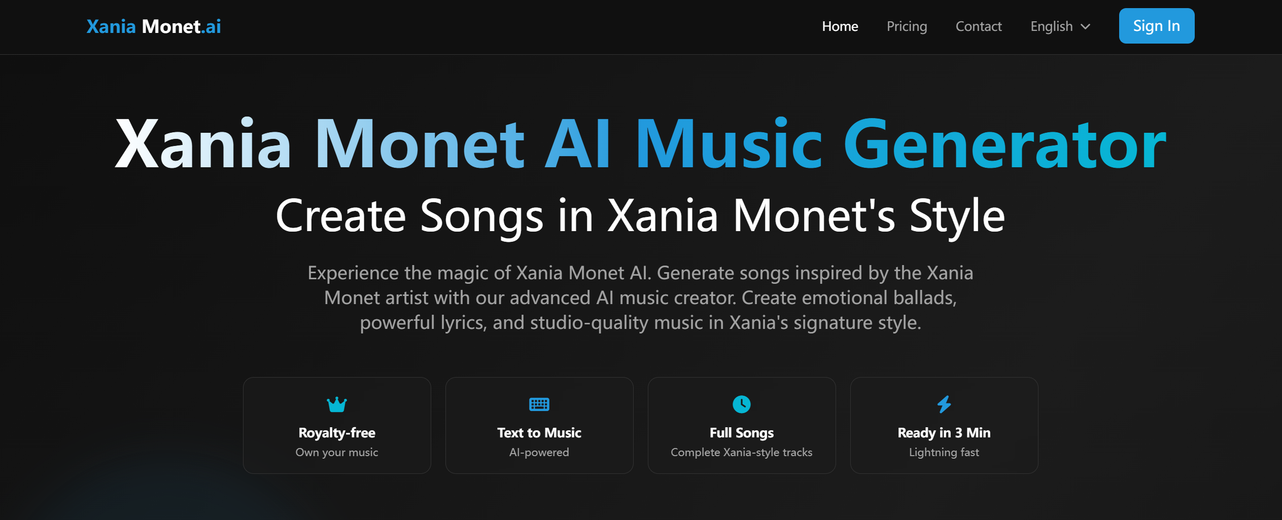 Xania Monet AI screenshot 1