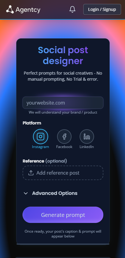 Agentcy: Social Post Agent screenshot 3