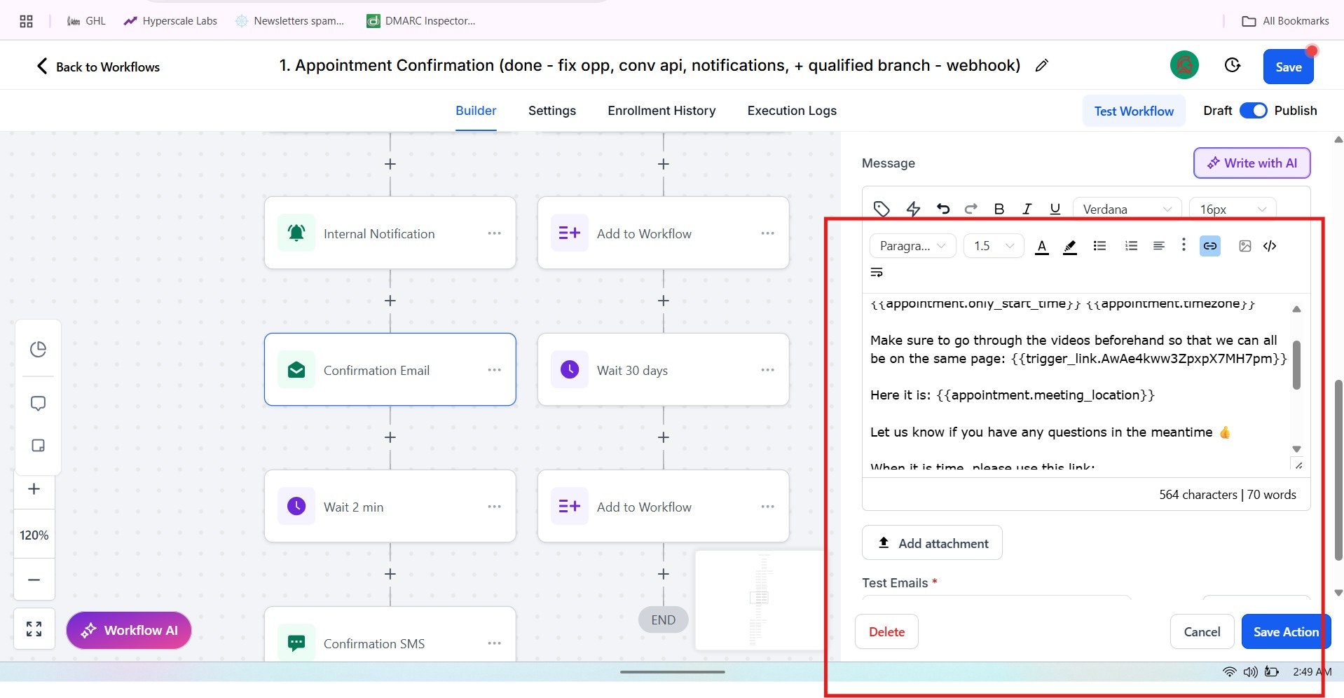 GHL & Systeme.io Automation Builder screenshot 4