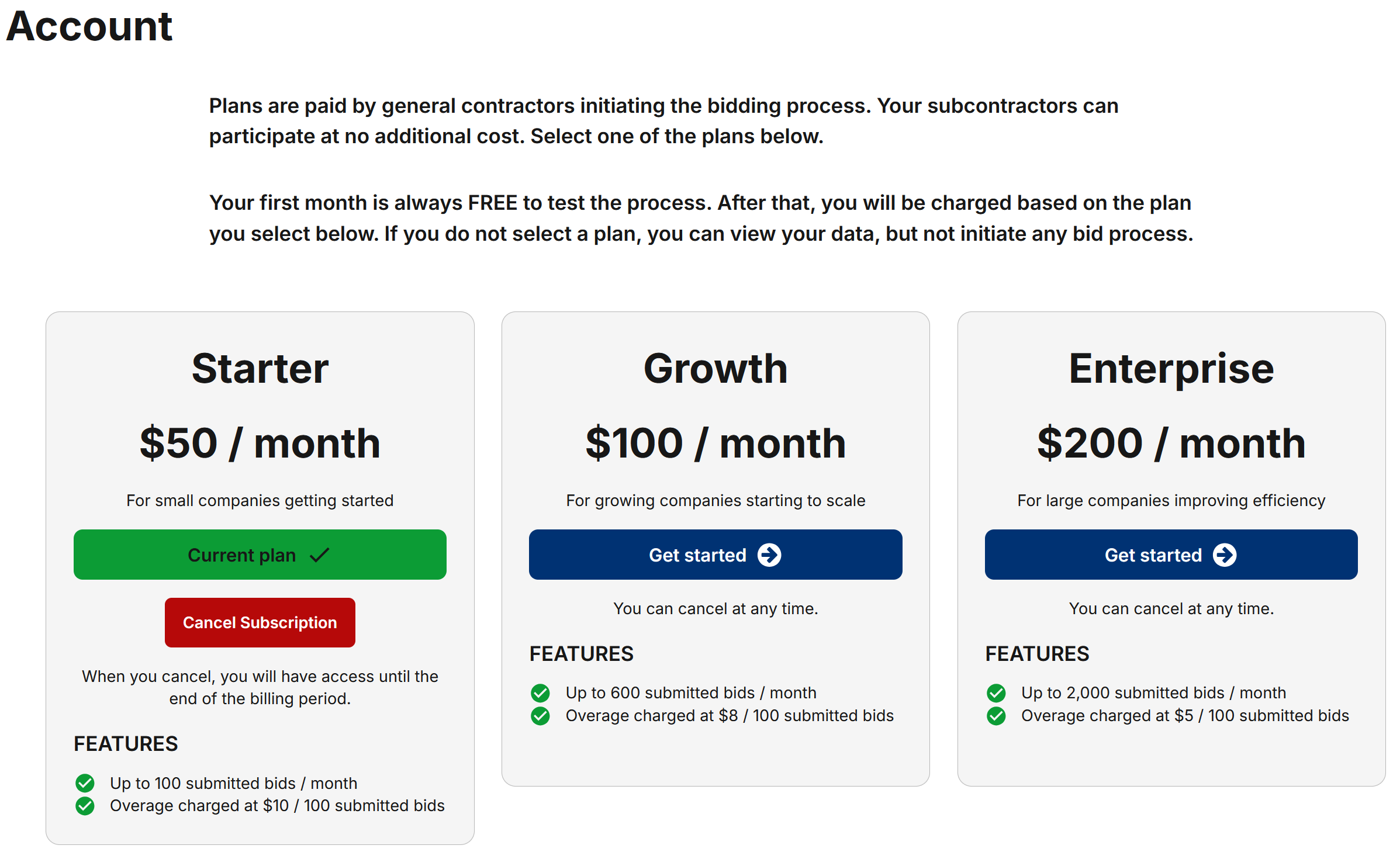 BidFusionX Contractor Bid Standardizing screenshot 3