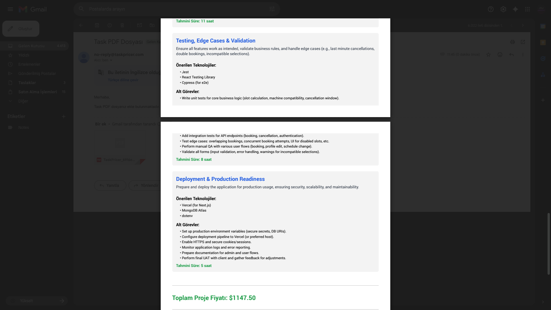TaskPricer screenshot 5