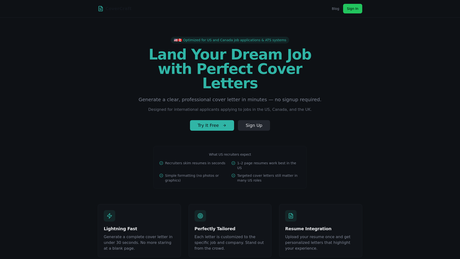Cover Letter Admin screenshot 1