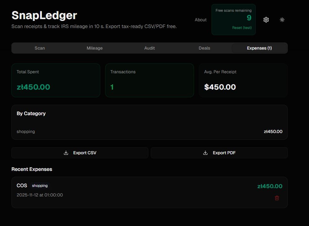 SnapLedger screenshot 4