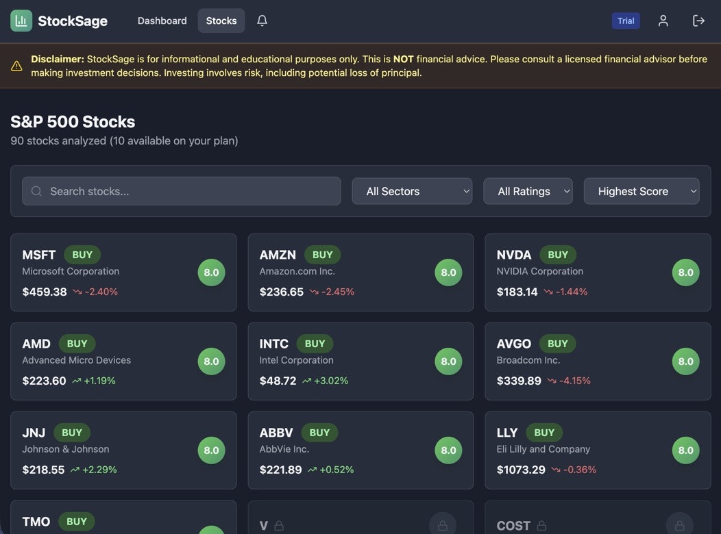 StockSage screenshot 3