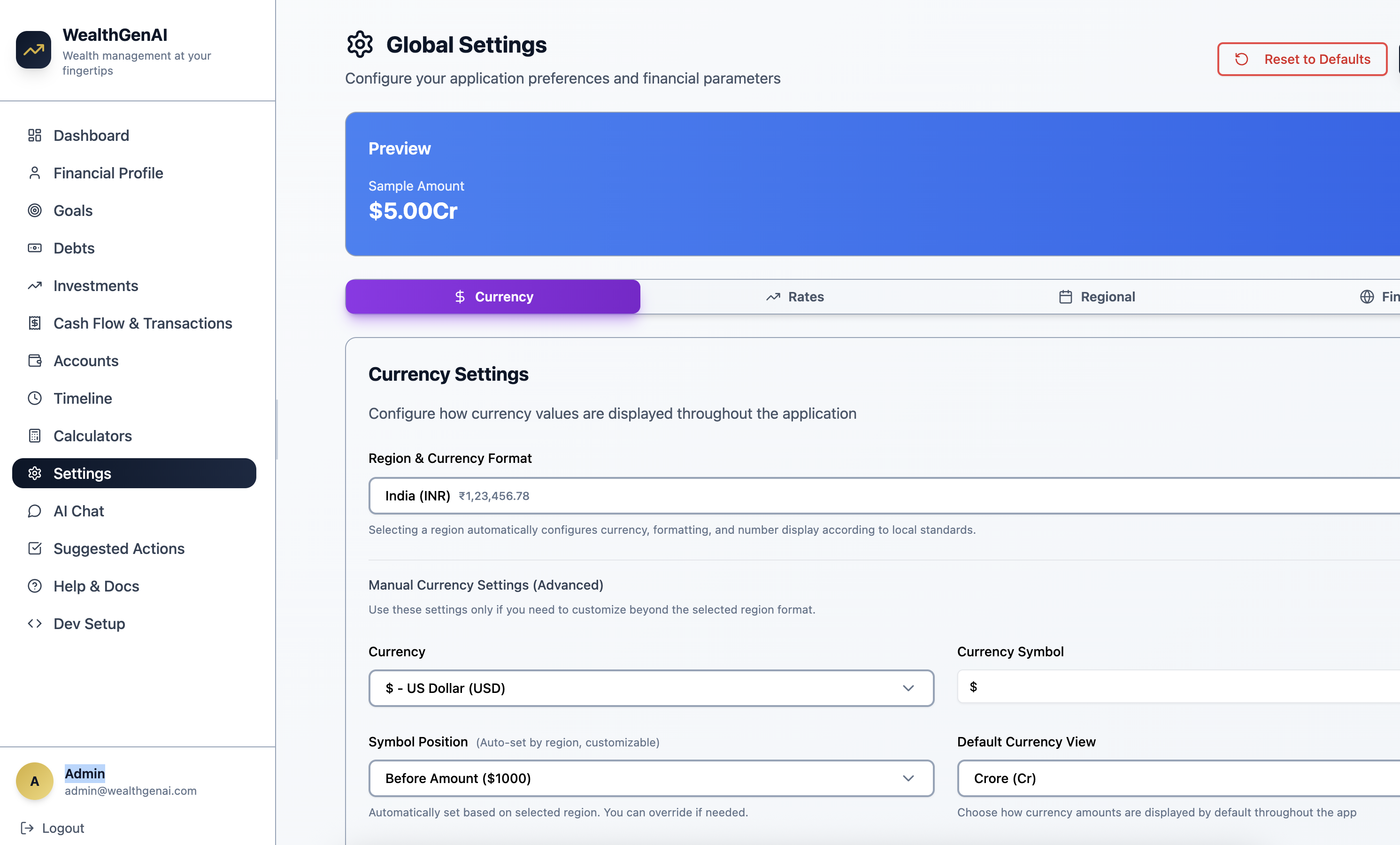 WealthGenAI screenshot 8