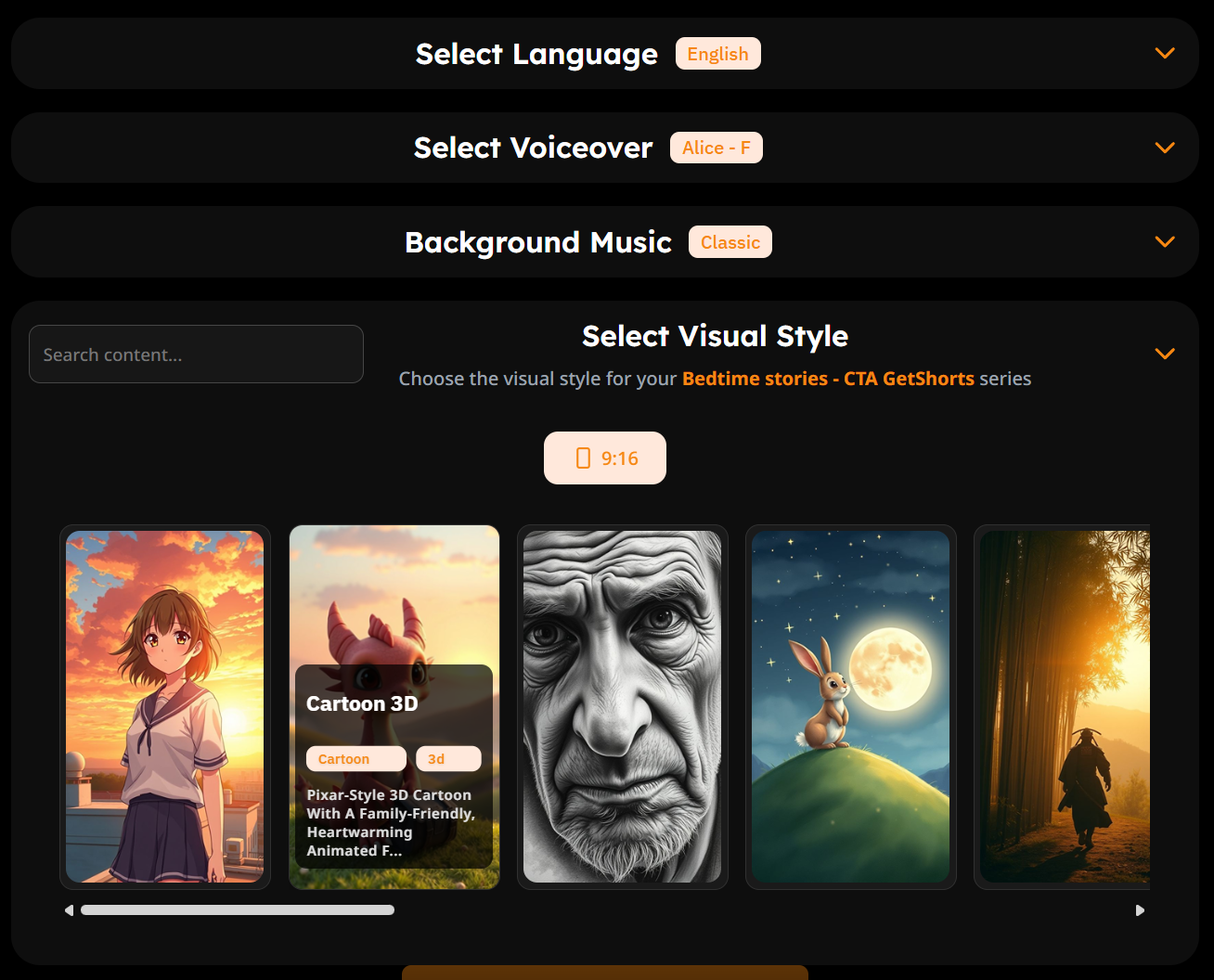 Faceless Shorts - Get Shorts screenshot 4