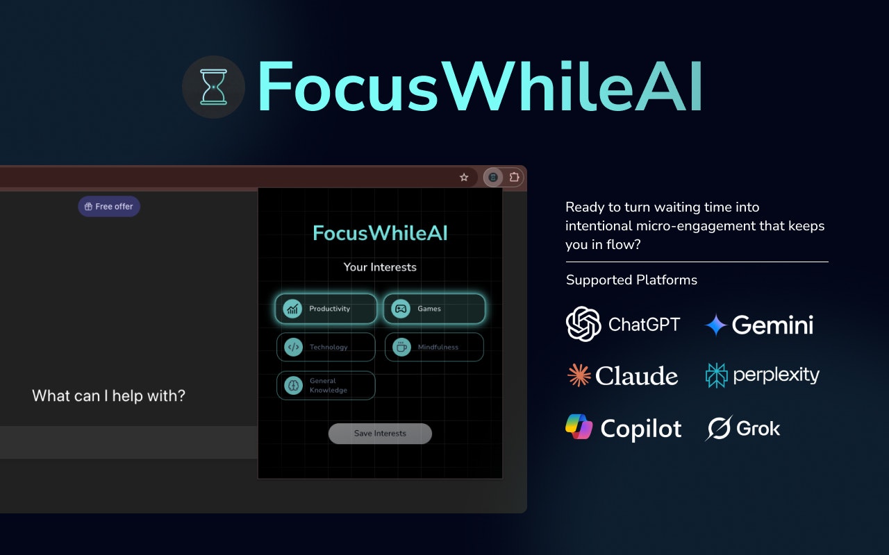 FocusWhileAI screenshot 1