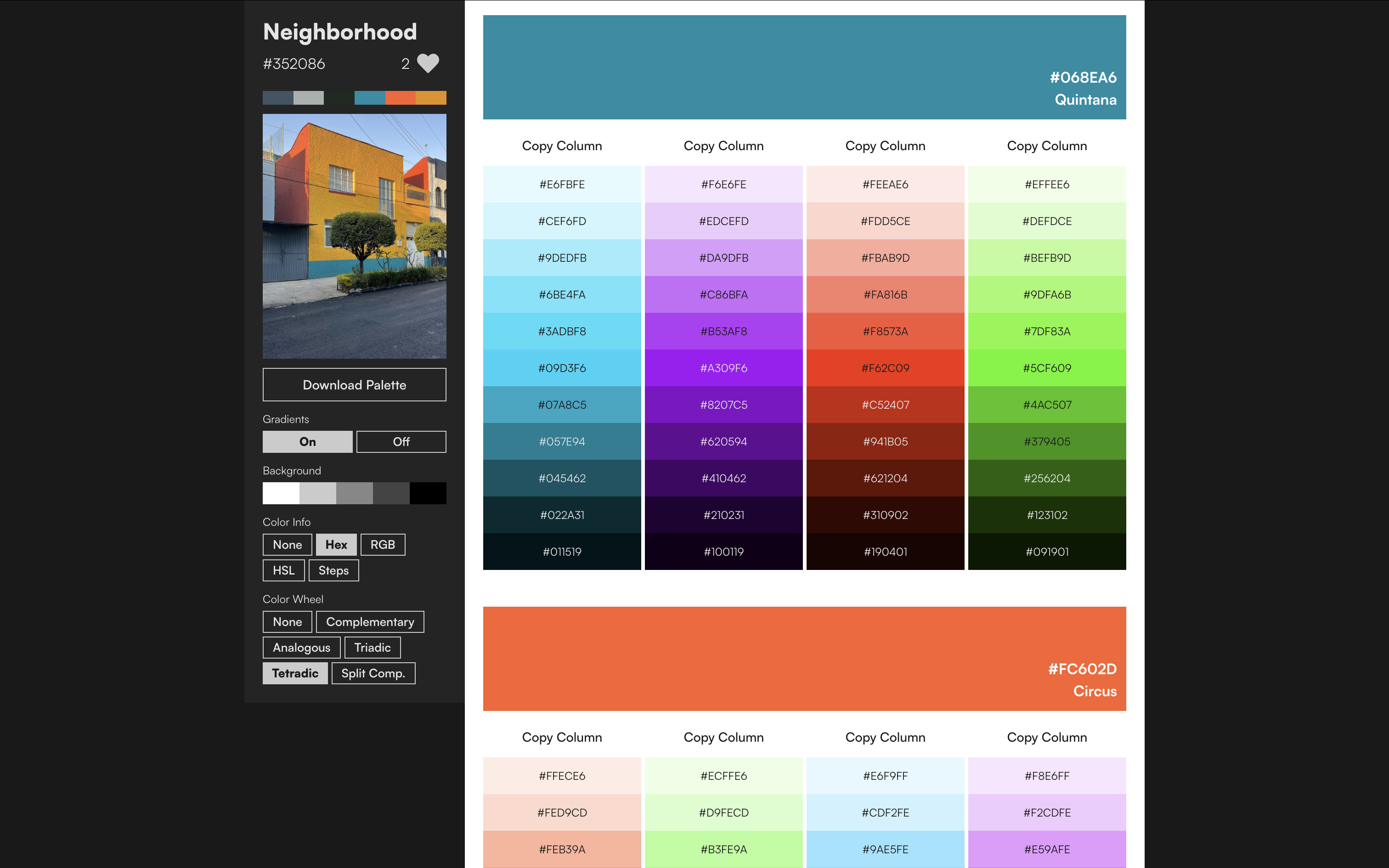 Photo Color Palettes screenshot 4