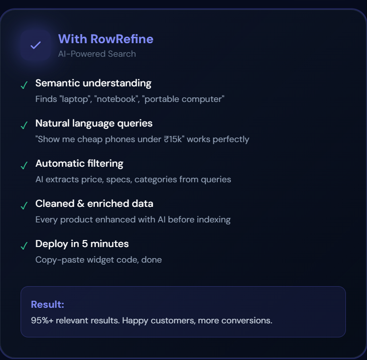 RowRefine screenshot 2