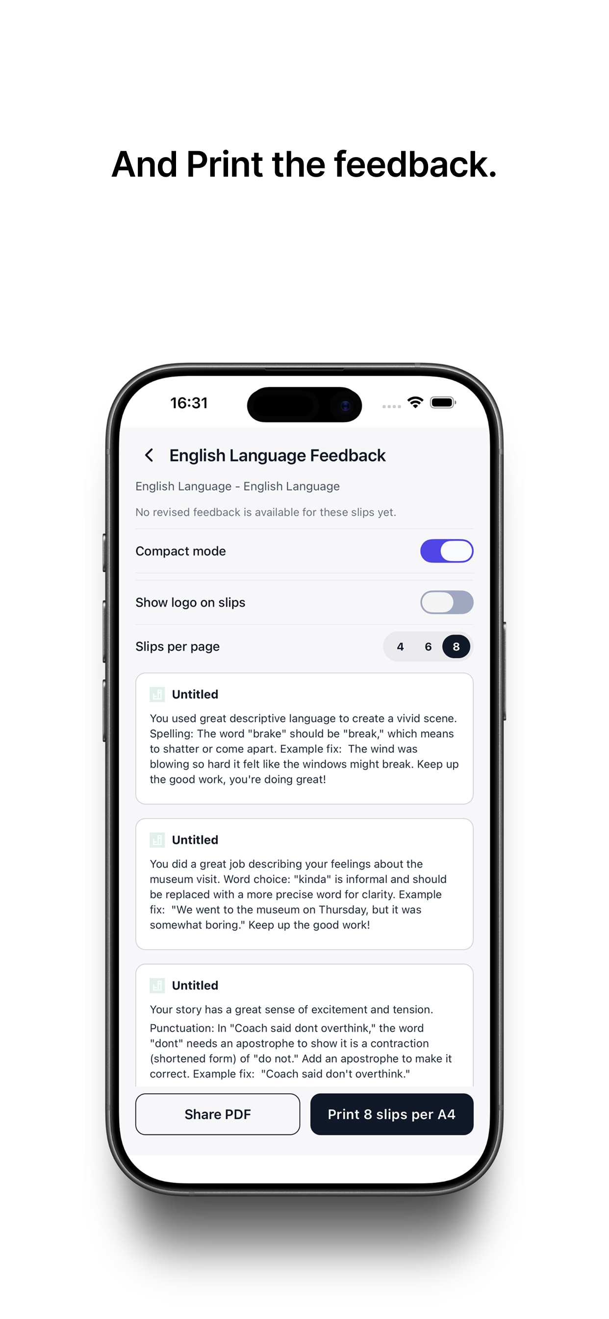 TAI- AI Powered Marking For Educators screenshot 4