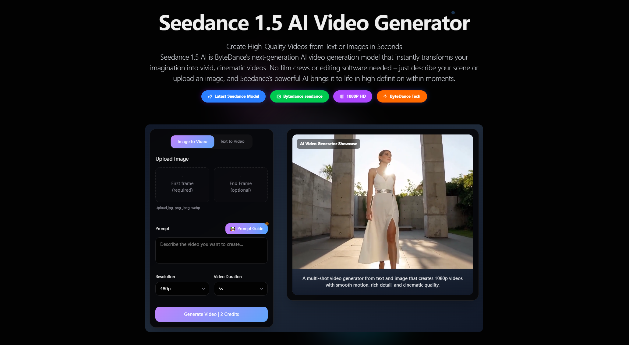 Seedance 1.5 Pro Ai Video Generator screenshot 1