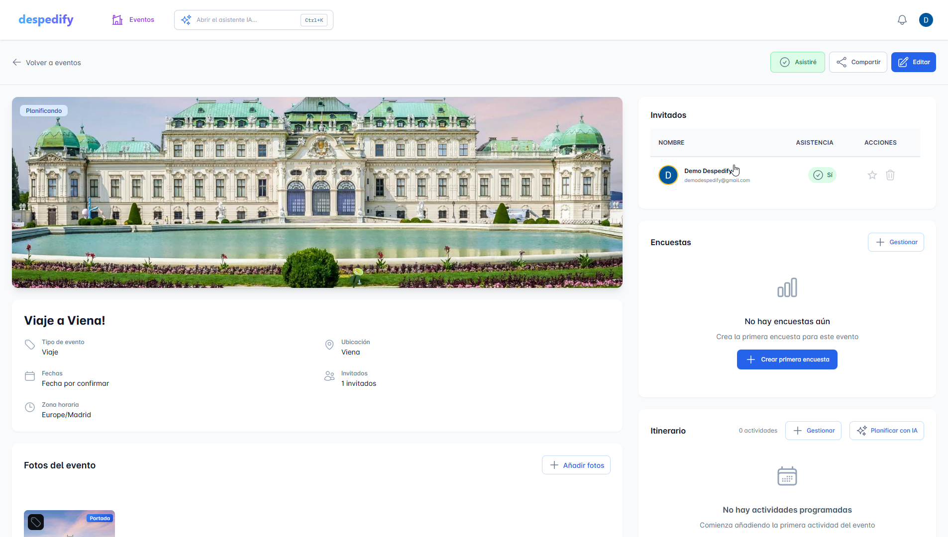 Despedify screenshot 2