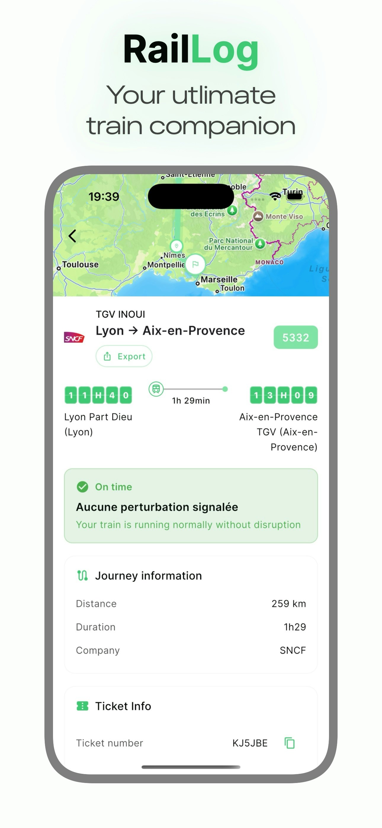 RailLog screenshot 3