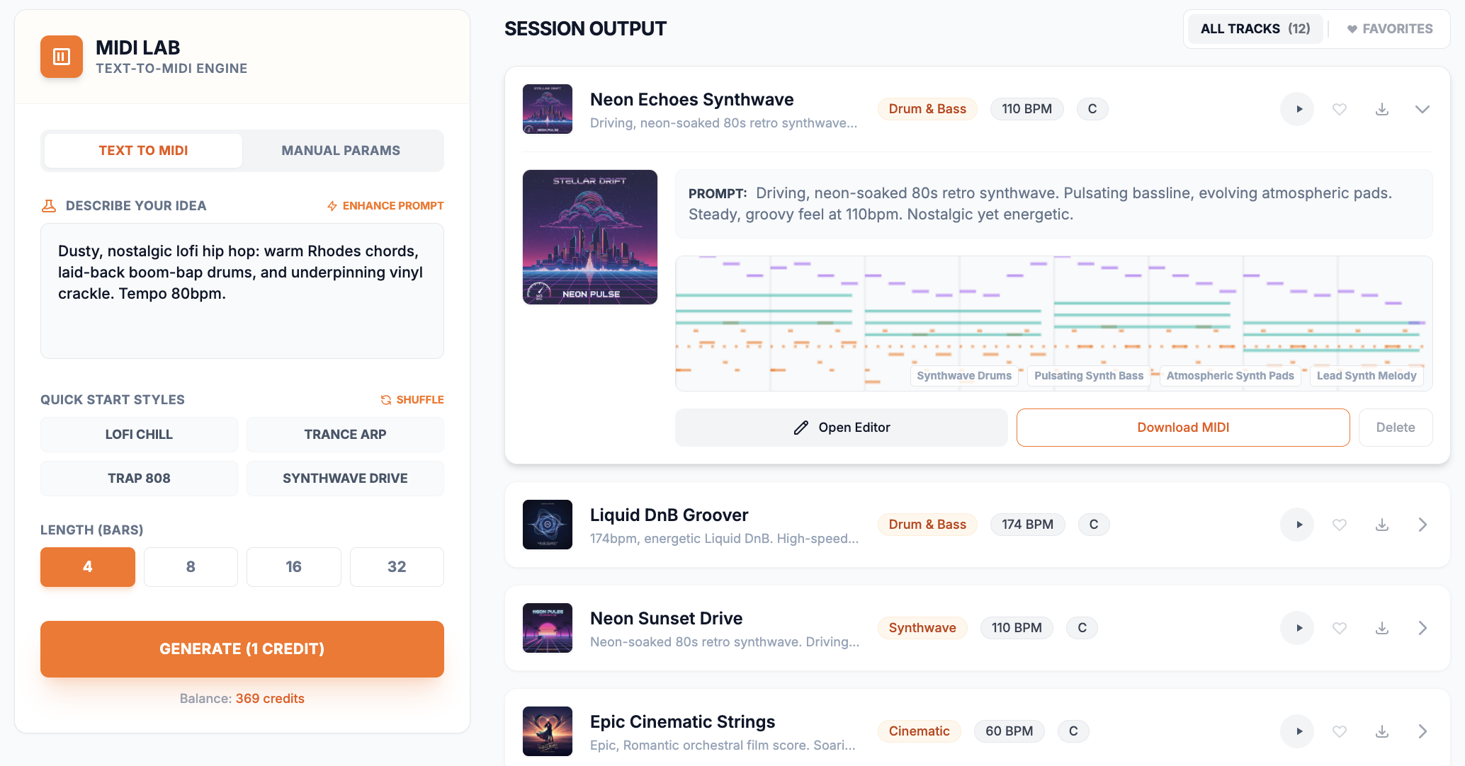 MIDI Lab AI screenshot 3