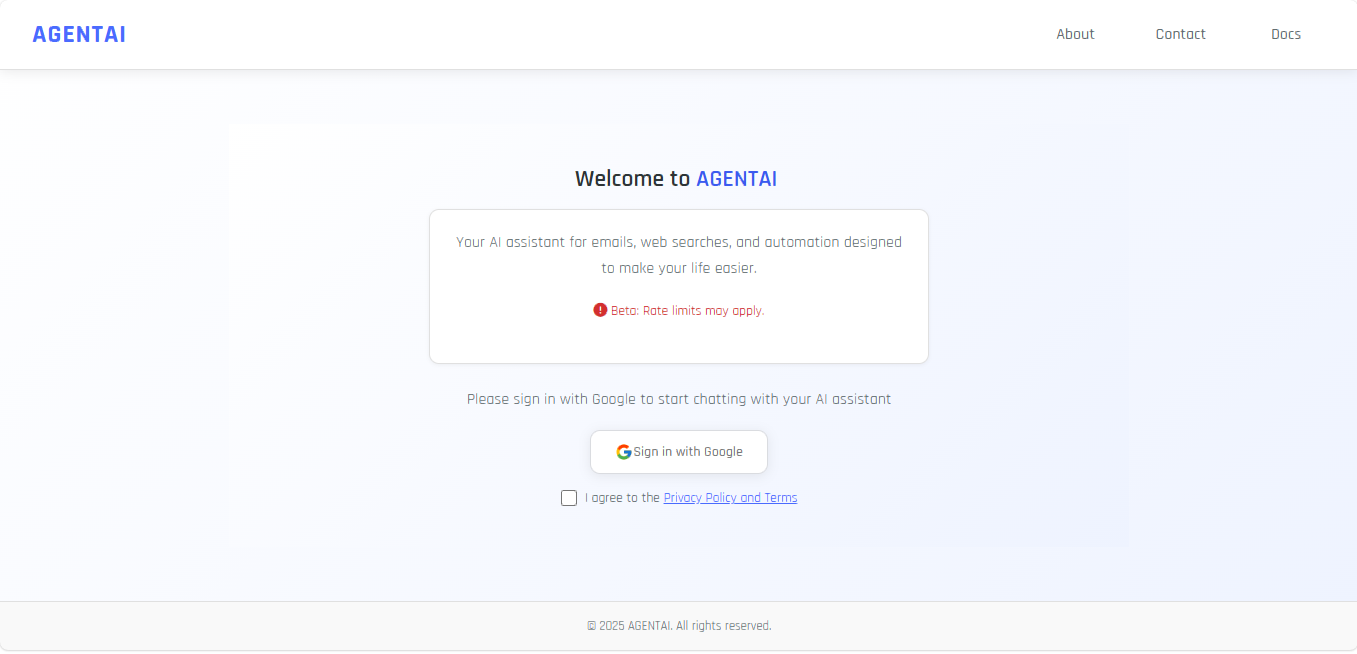 AGENTAI screenshot 2