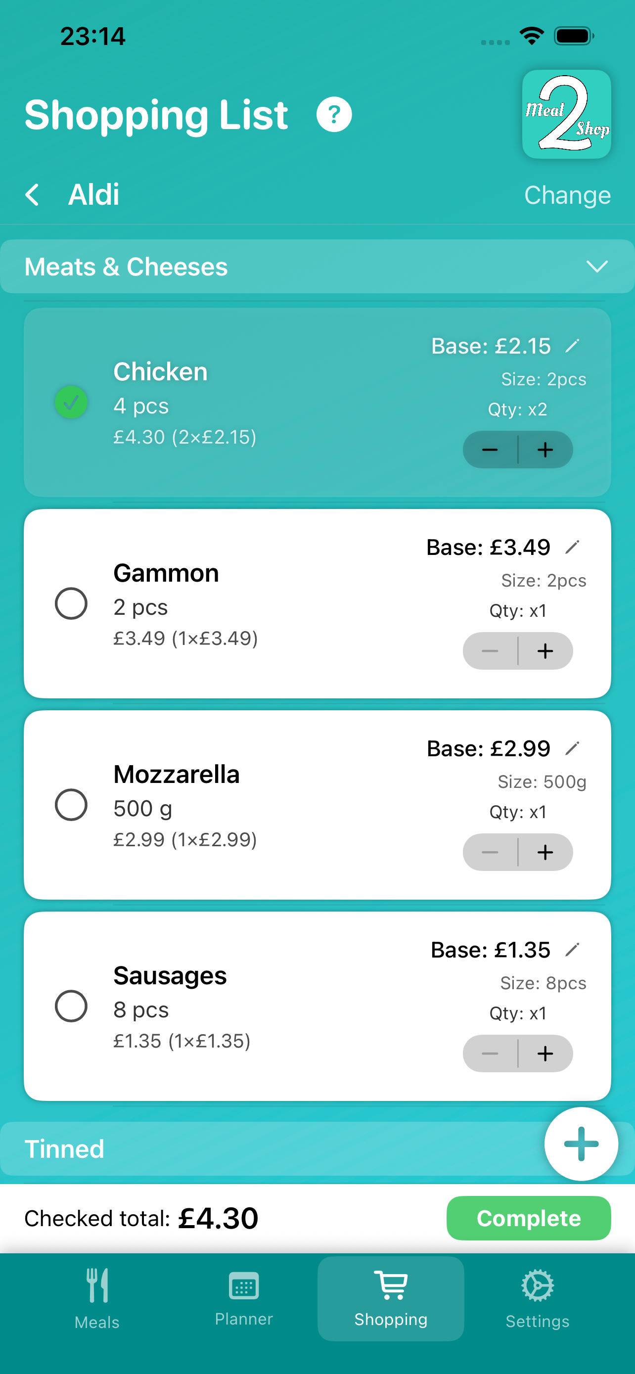 Meal2Shop screenshot 3