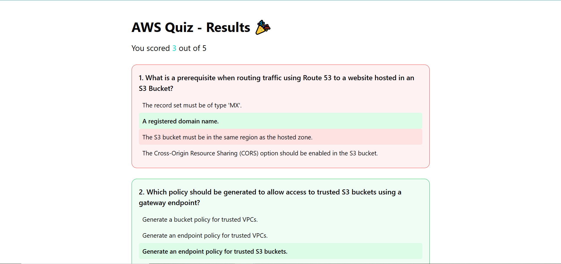 Quizzler screenshot 4
