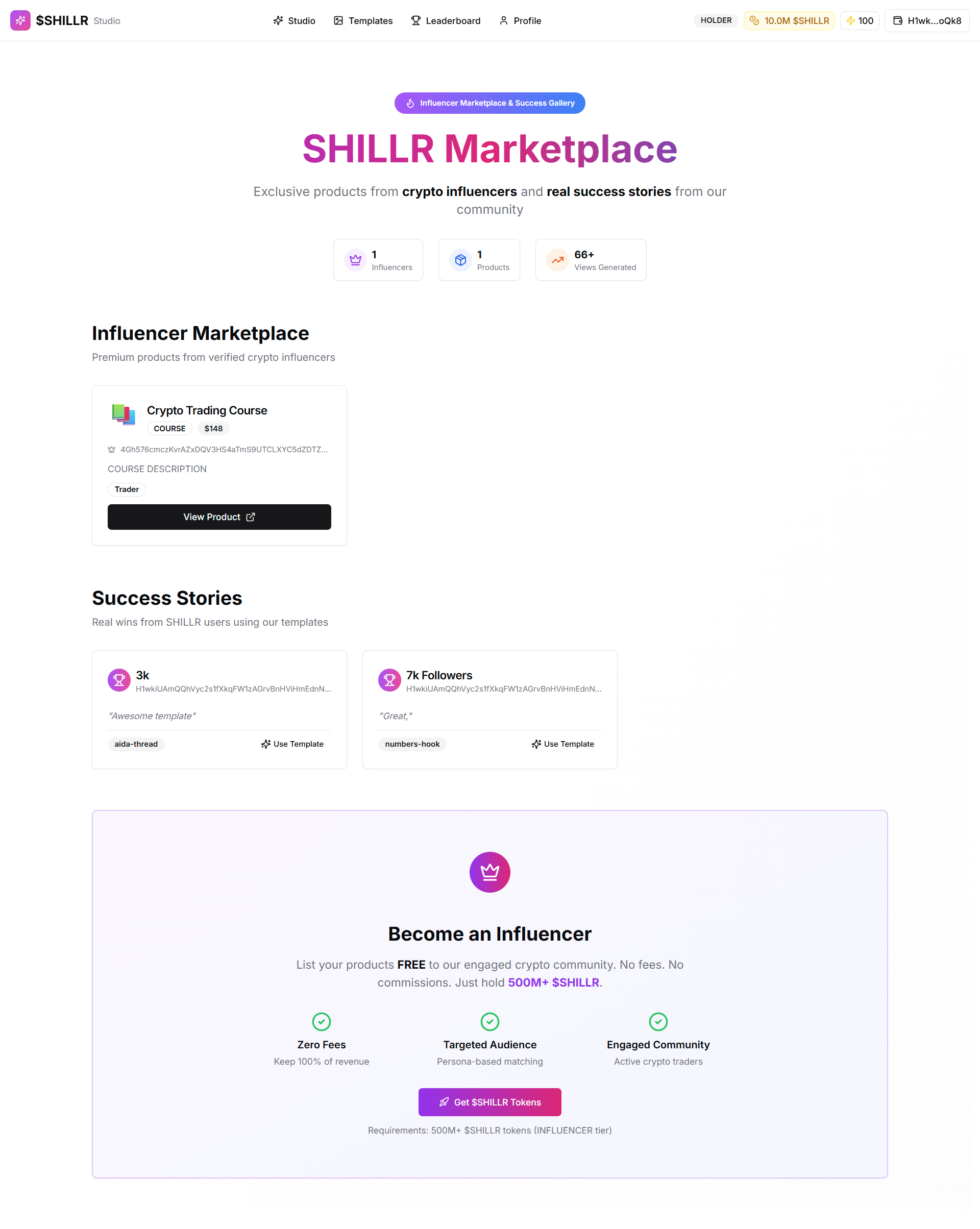 $SHILLR Studio screenshot 3
