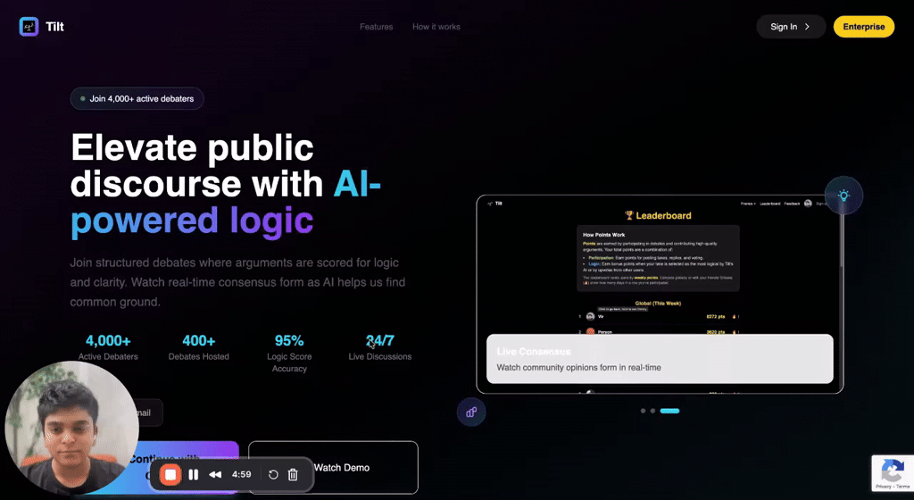 Tilt (tilt.vote) screenshot 1