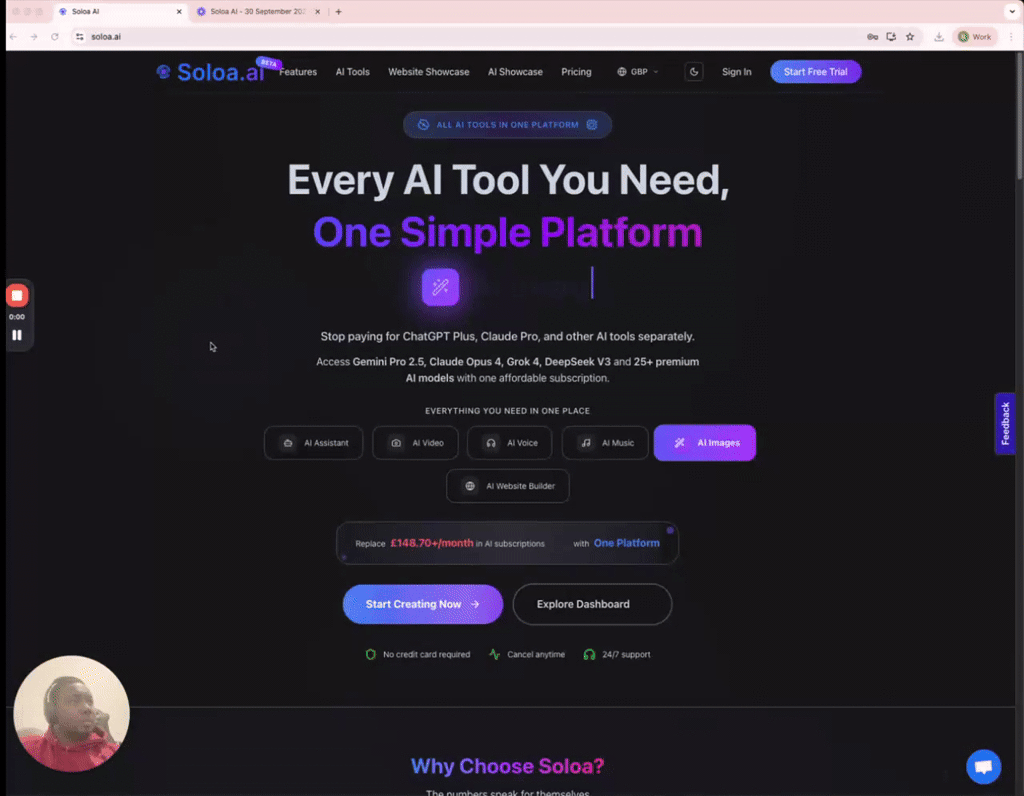Soloa: All-in-One AI Studio (25+ Tools) screenshot 5