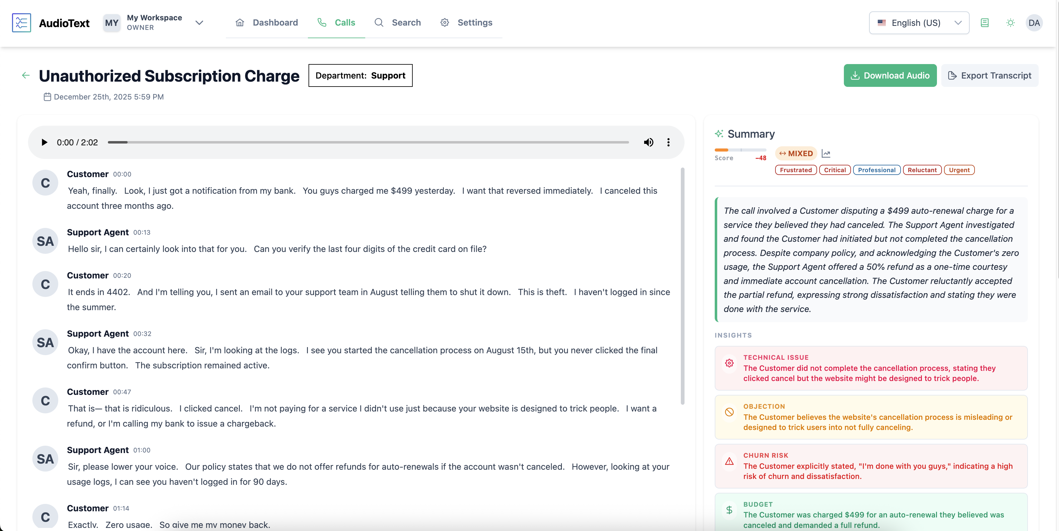 AudioText Live screenshot 2