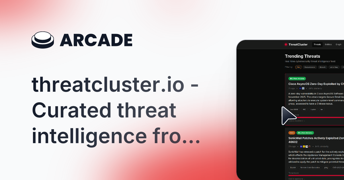 ThreatCluster screenshot 1