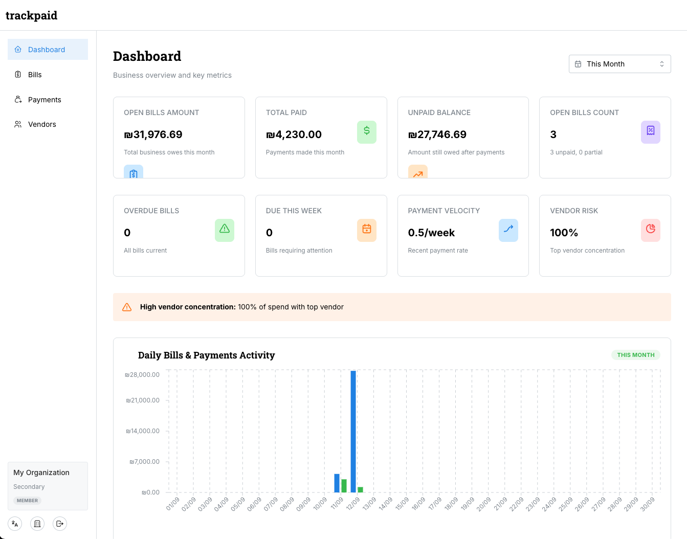 TrackPaid screenshot 2