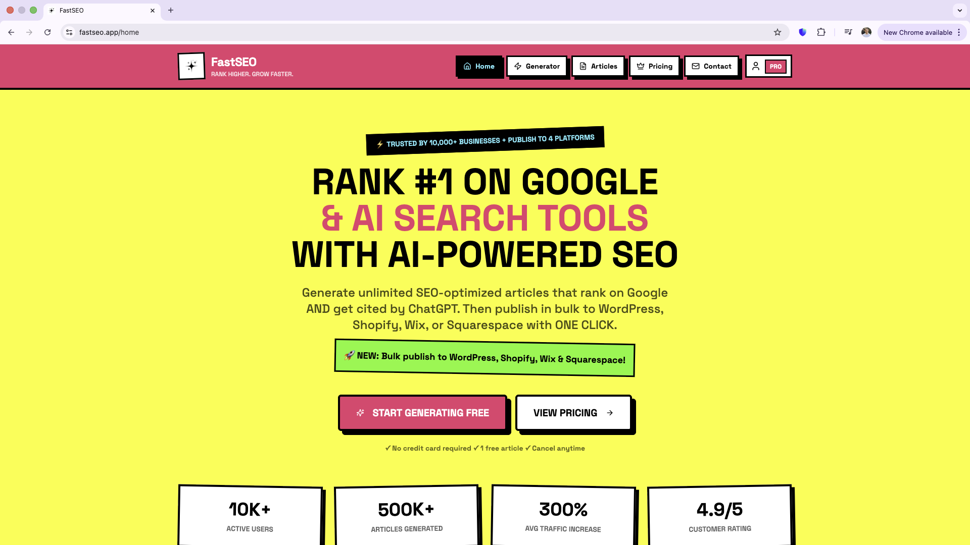 FastSEO screenshot 1