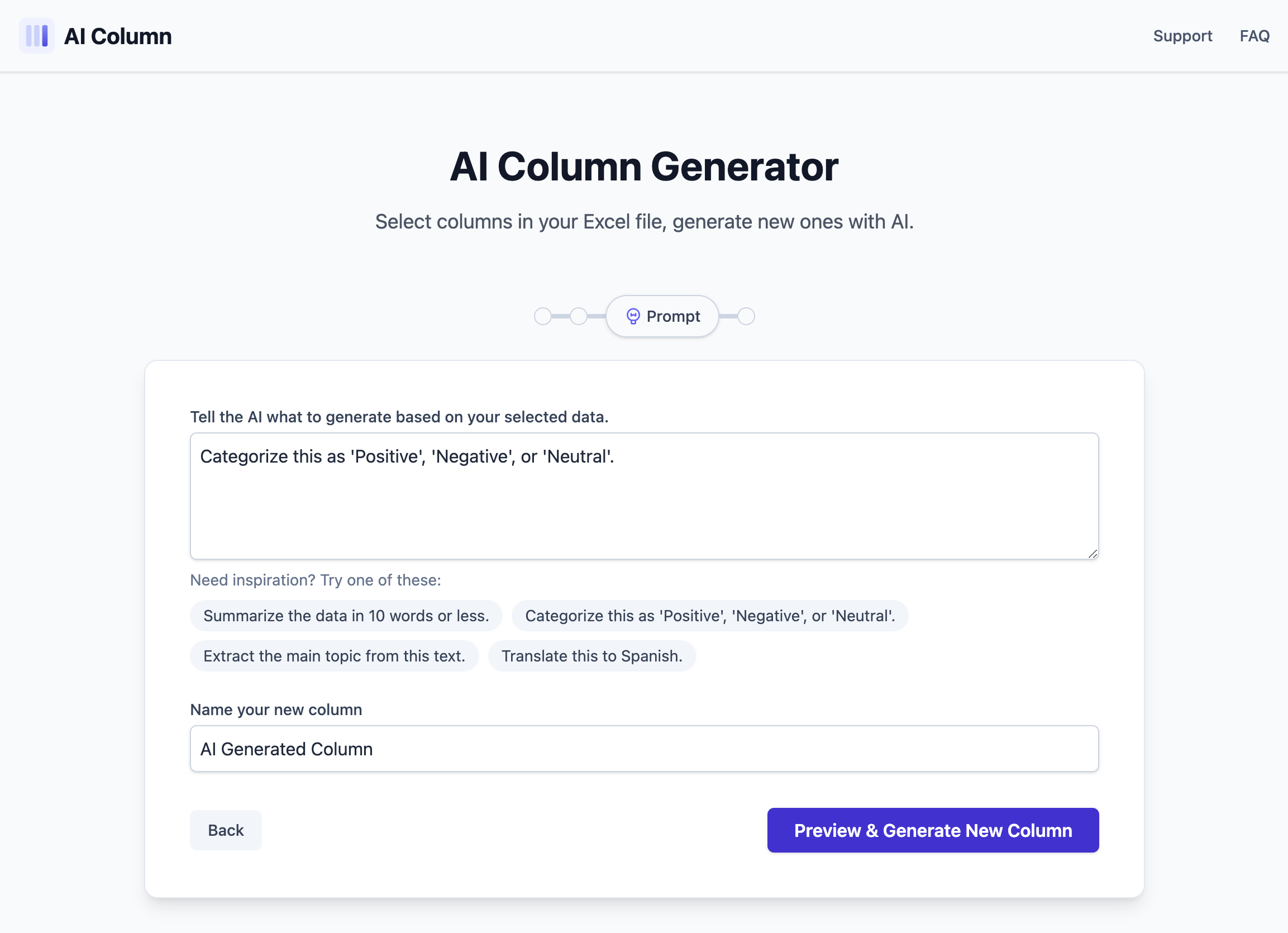 AI Column screenshot 3