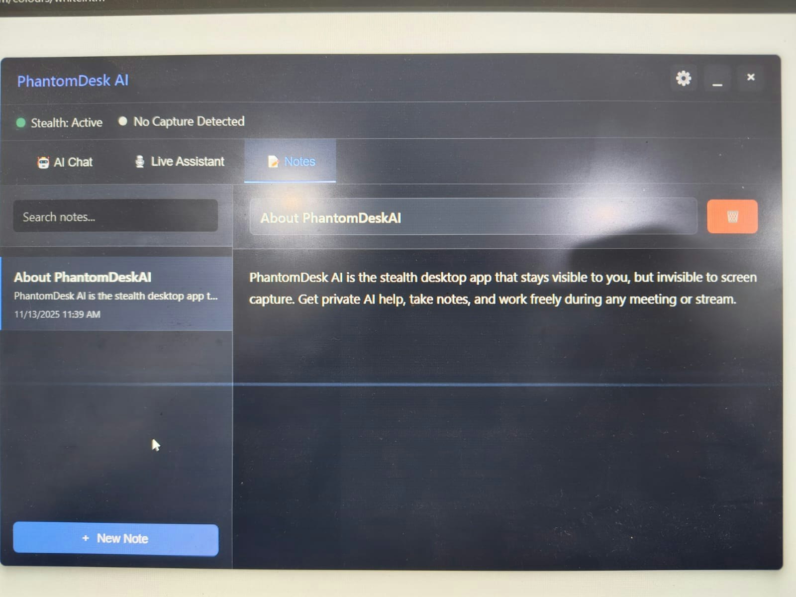 PhantomDESK AI screenshot 2