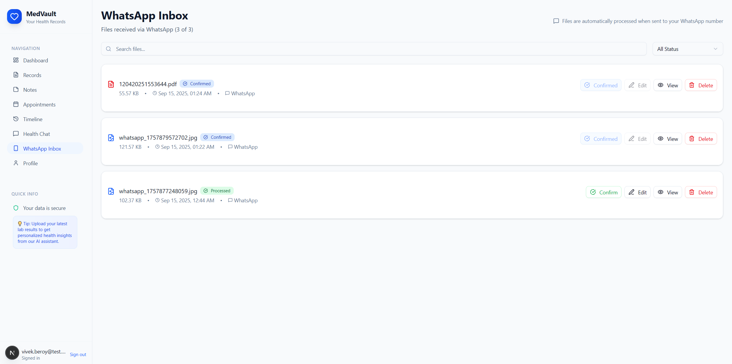 MedVault screenshot 5