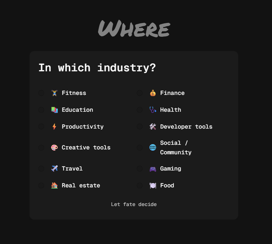 What to Build Next screenshot 5