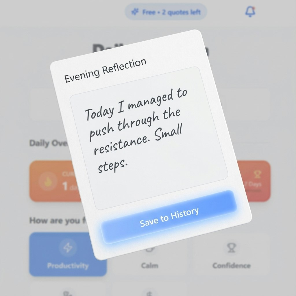Daily Motivation AI a mindset reset screenshot 7