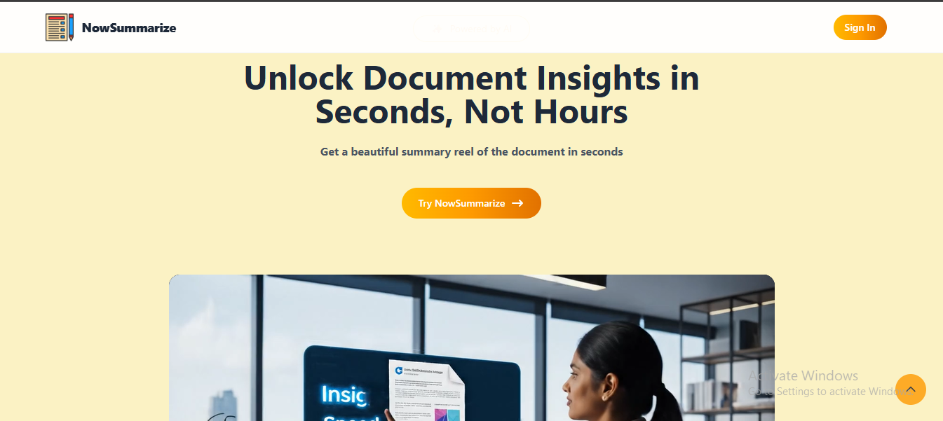 NowSummarize screenshot 2
