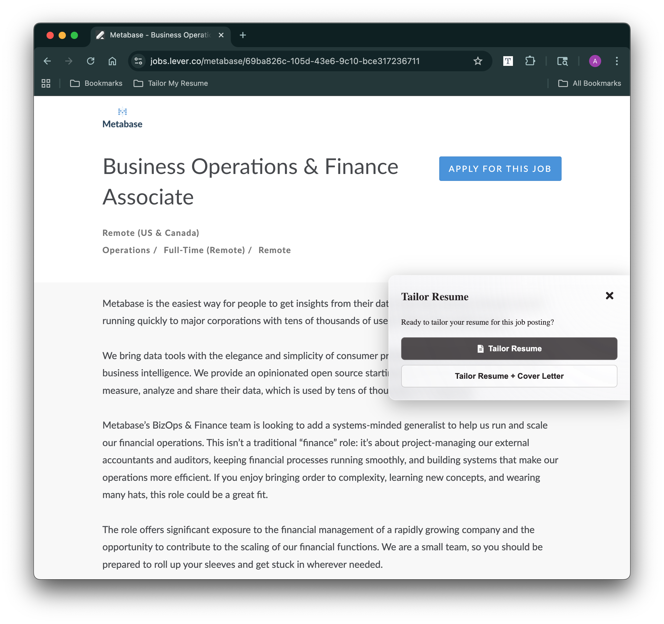 Tailor My Resume screenshot 3