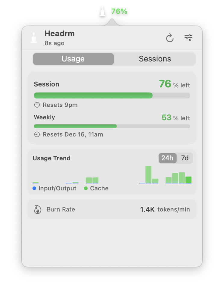 Headrm screenshot 1