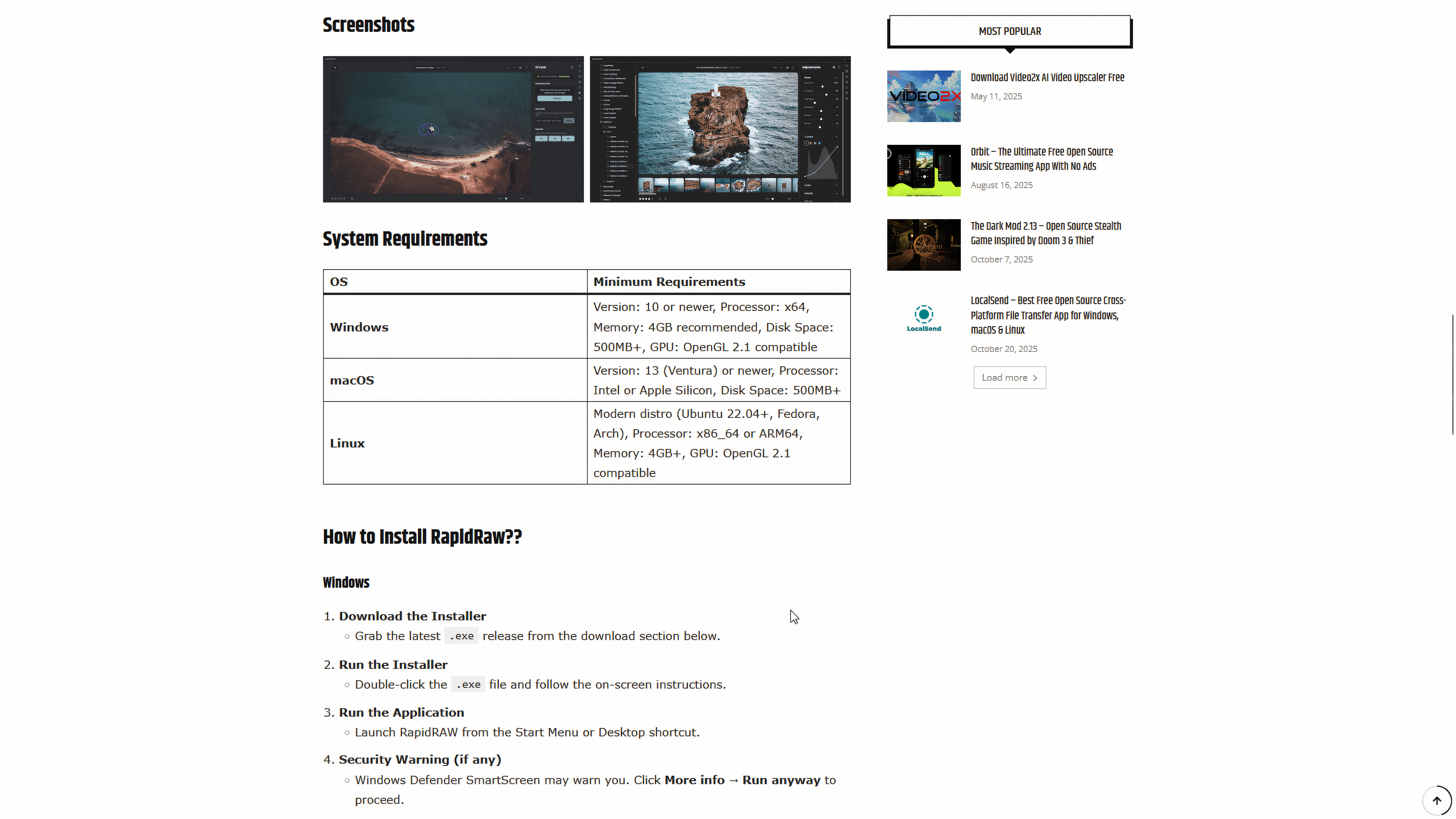 Firethering screenshot 3